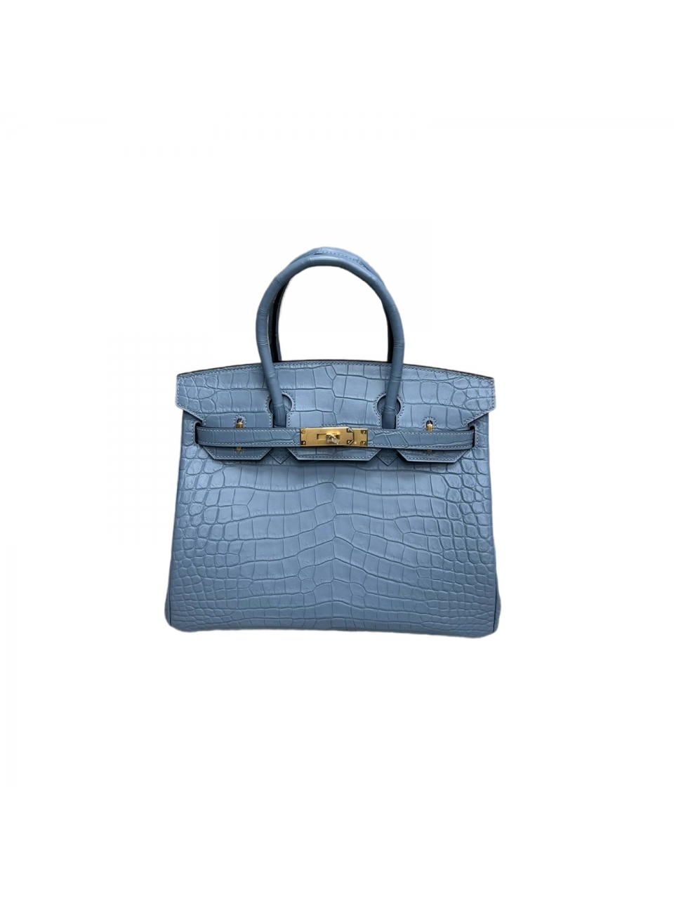 Сумка Hermes Birkin 30 из матовой кожи аллигатора